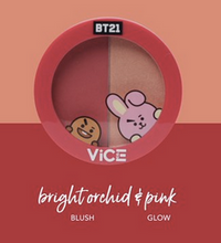 Load image into Gallery viewer, BT21 Aura Blush and Glow Duo in Pretty Peach - Beflaire
