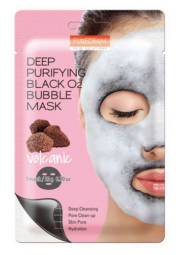 Deep Purifying Black O2 Bubble Mask Volcanic - Beflaire