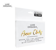 Load image into Gallery viewer, Green Tea Blotting Paper with Compact Mirror by Anne Clutz - Beflaire