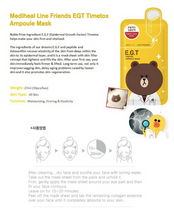 Load image into Gallery viewer, Mediheal - E.G.T Timetox Ampoule Mask (Line Friends Edition) - Beflaire
